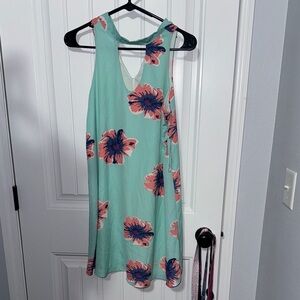 Pink Lily green floral dress